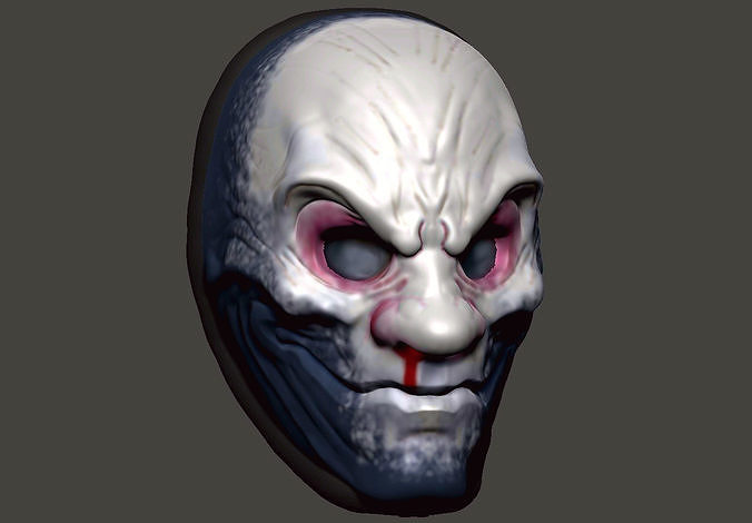 The While Death mask 3D print model