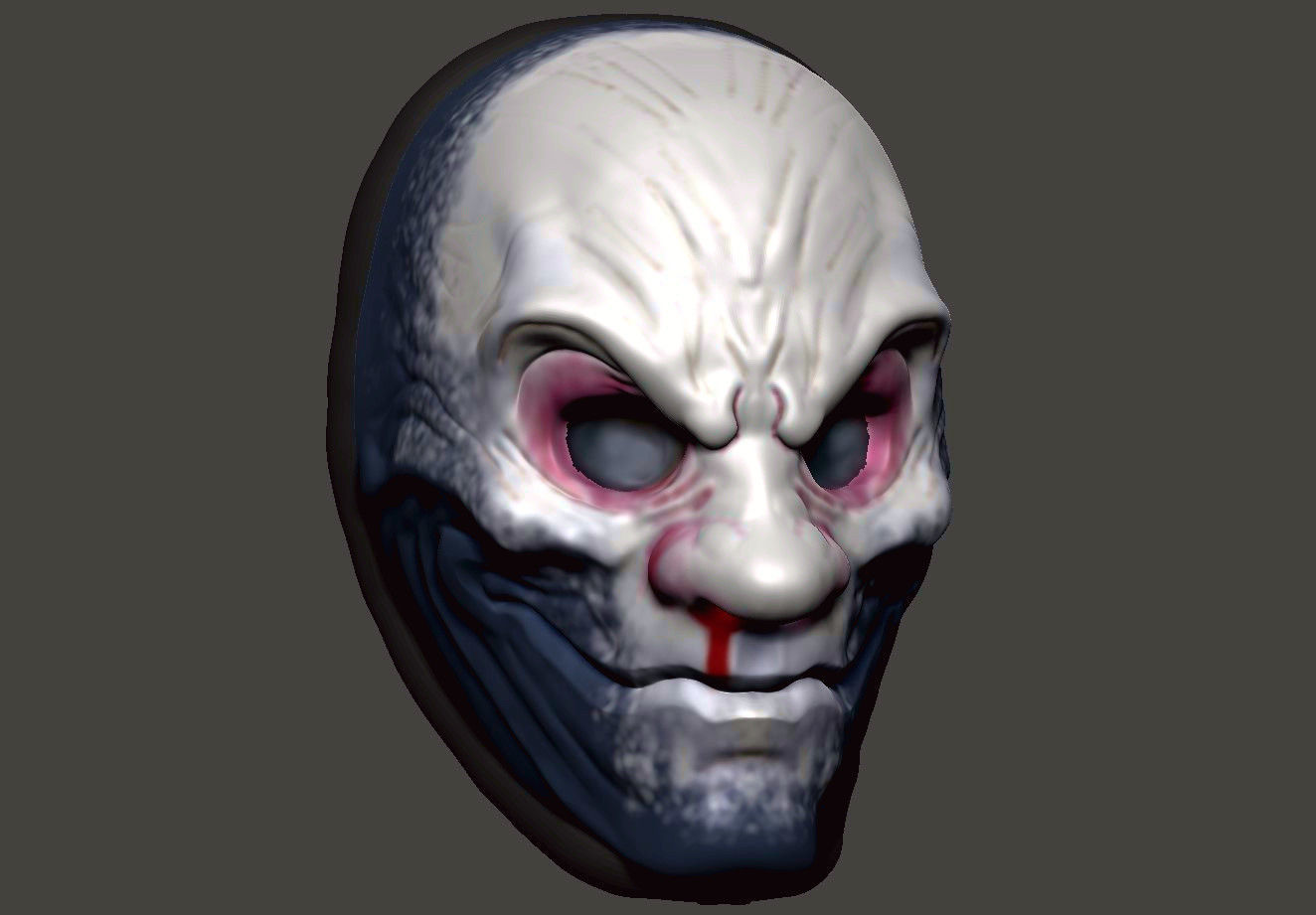 The While Death mask 3D print model_0
