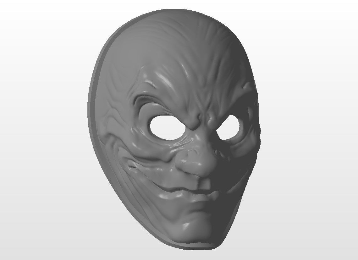 The While Death mask 3D print model_2