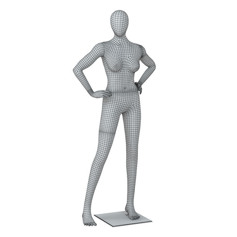 Abstract female mannequin 07 3D model_5