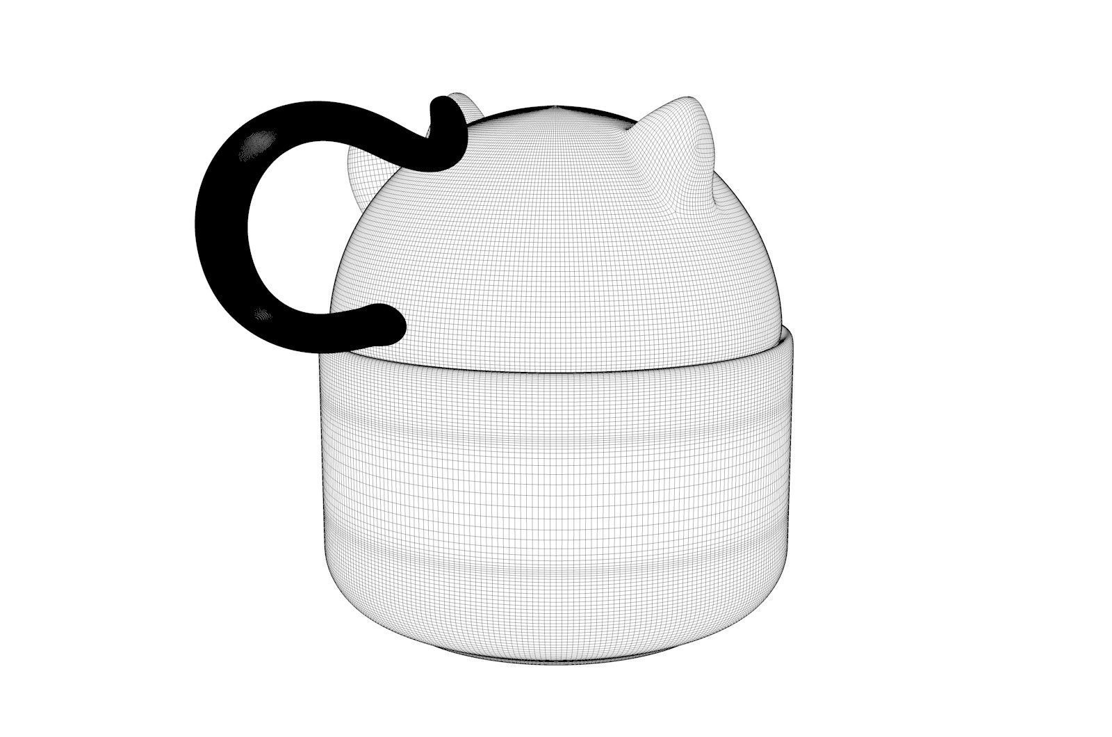 Cute Doggy Cup 3D model_12