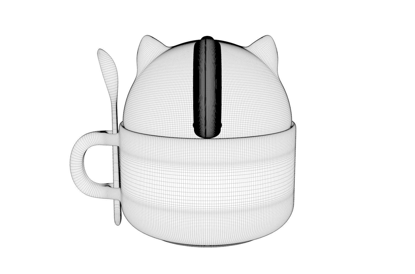 Cute Doggy Cup 3D model_13