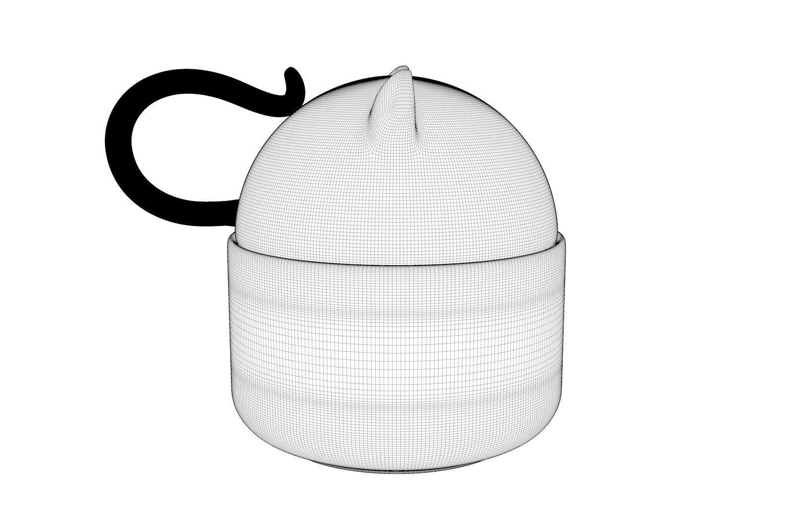 Cute Doggy Cup 3D model_11