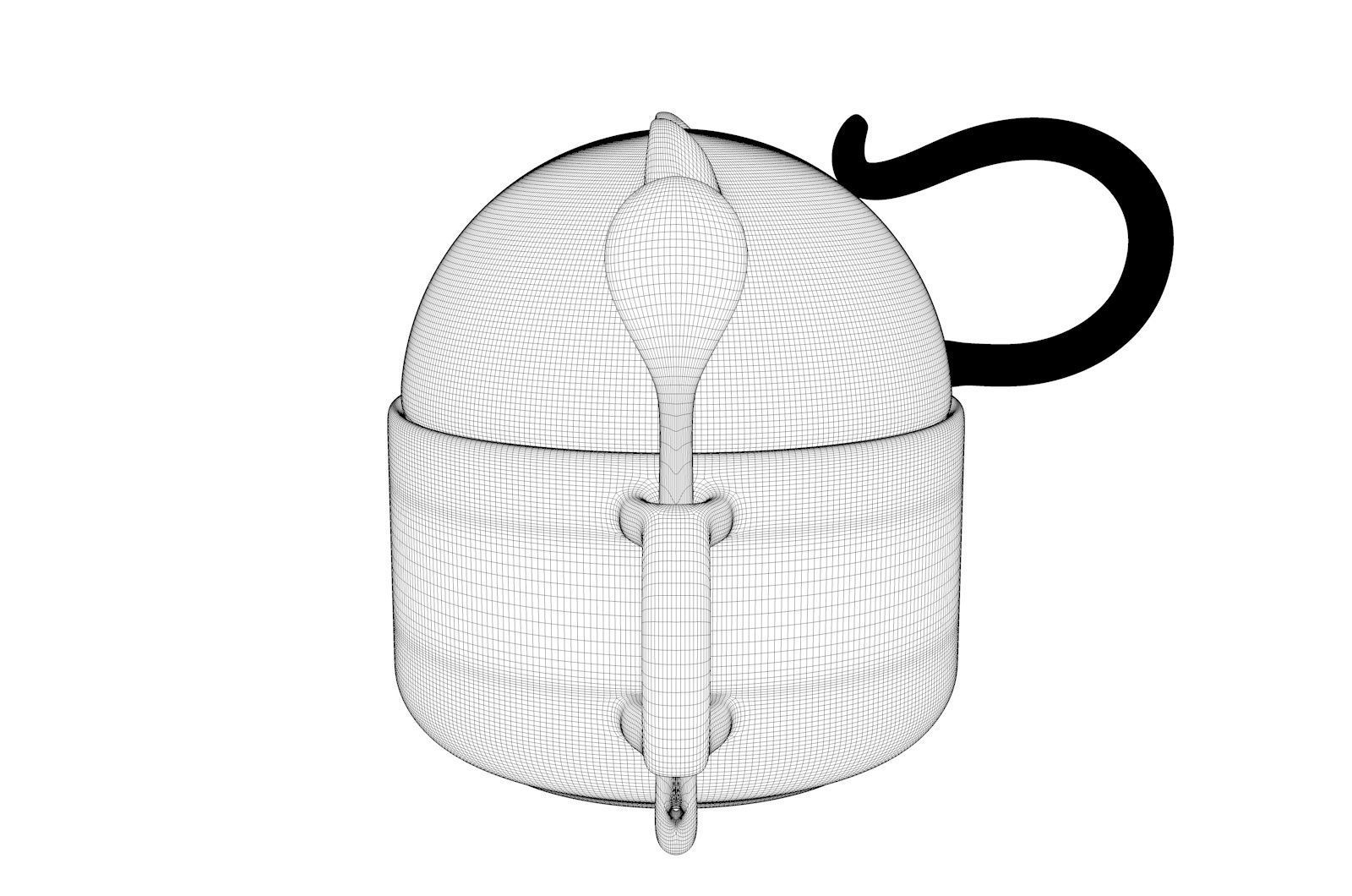 Cute Doggy Cup 3D model_15