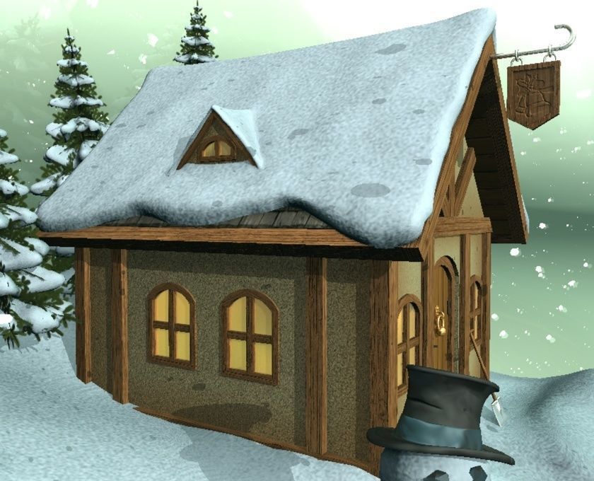 Glass Snow Ball 3D model_6