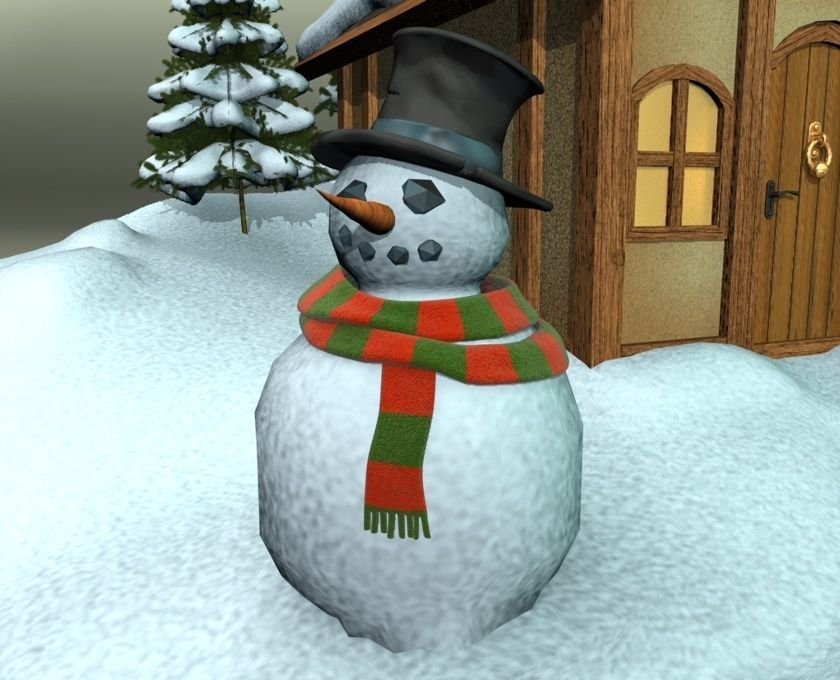 Glass Snow Ball 3D model_3