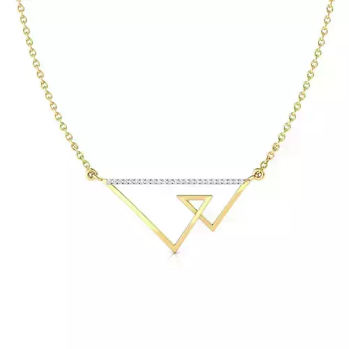 Triangle Geometric Necklace