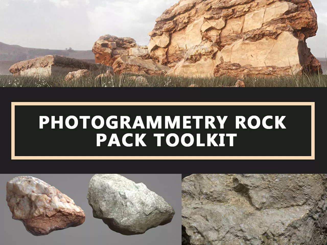 Photogrammetry Rock Pack Toolkit 3D model