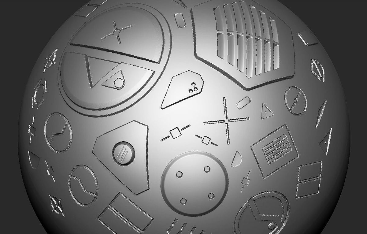 120 Industrial Zbrush Alphas - ULTIMATE PACK Texture_3