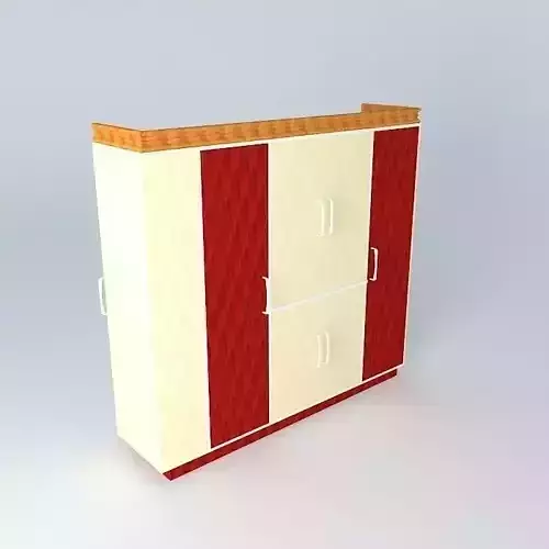 Red wardrobe