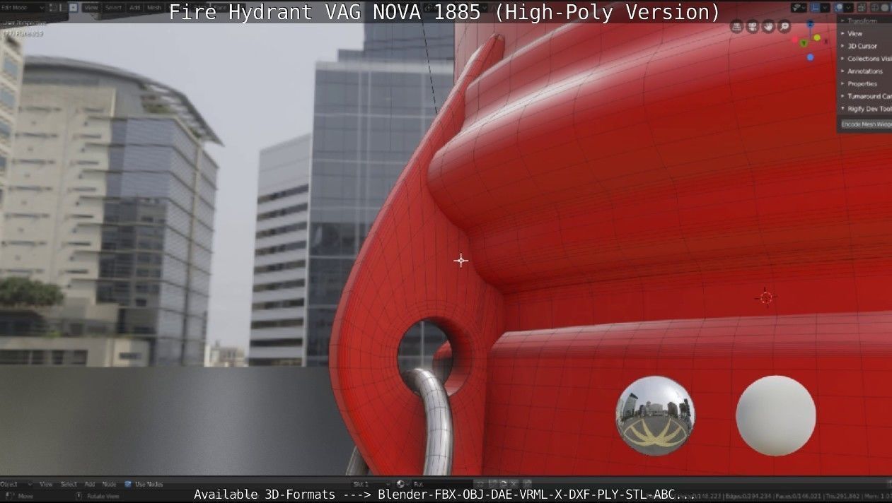 Fire Hydrant VAG NOVA 1885 - High-Poly Version 3D model_34