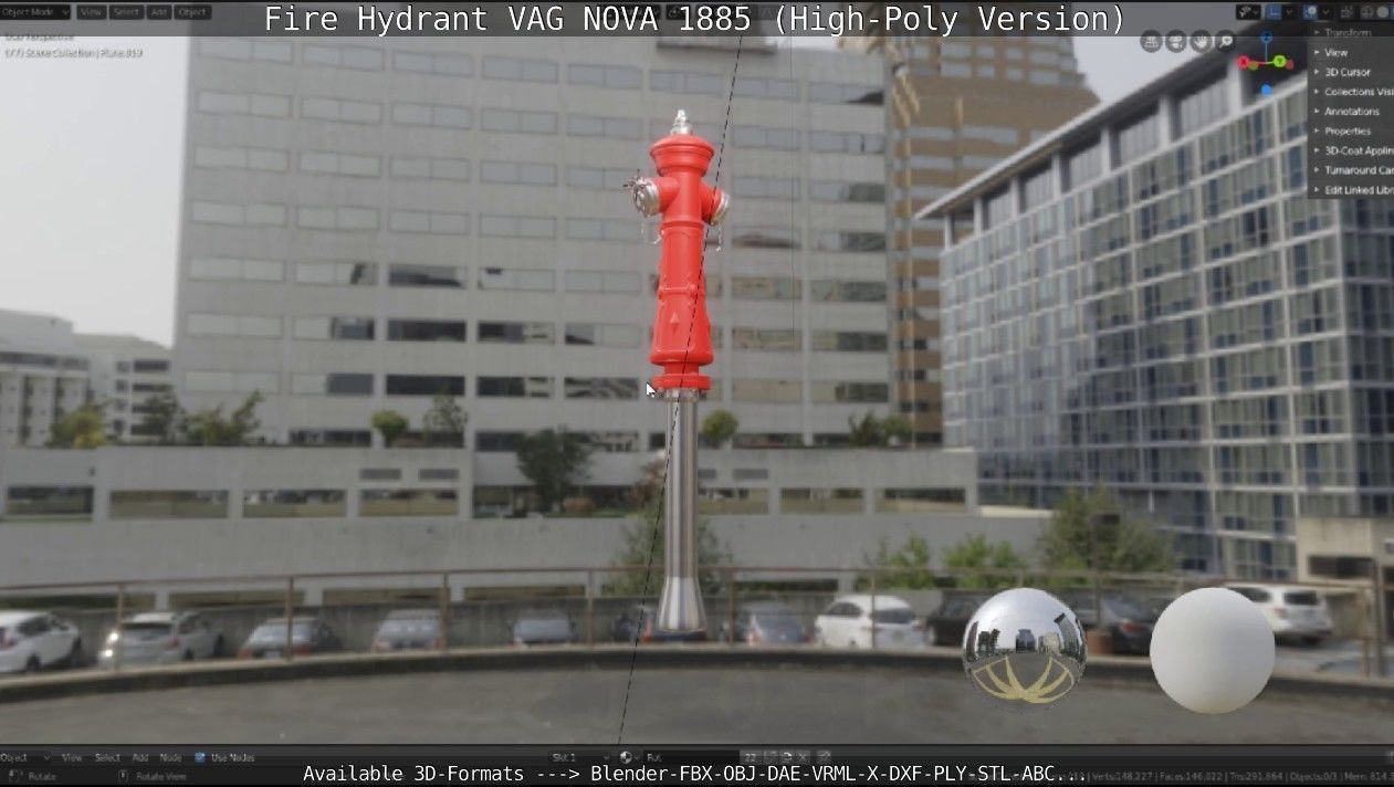 Fire Hydrant VAG NOVA 1885 - High-Poly Version 3D model_51