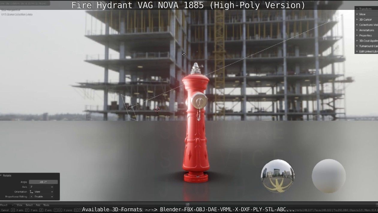 Fire Hydrant VAG NOVA 1885 - High-Poly Version 3D model_70