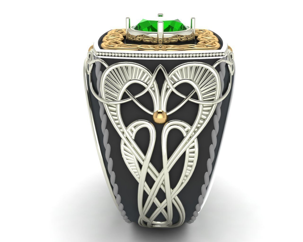 Oval Ring 3D Printing Model 3D print model_3