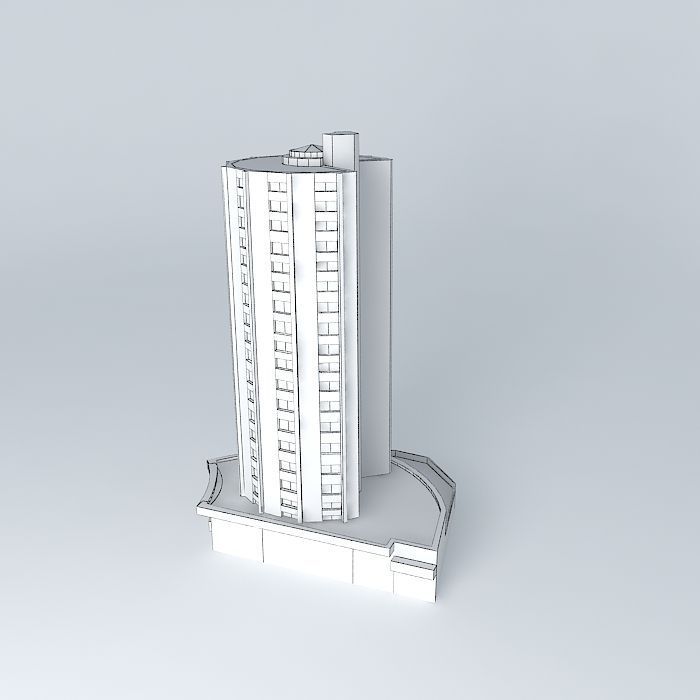 Building Itaguacu Campinas SP Av Francisco Glicerio 1639 3D model_4