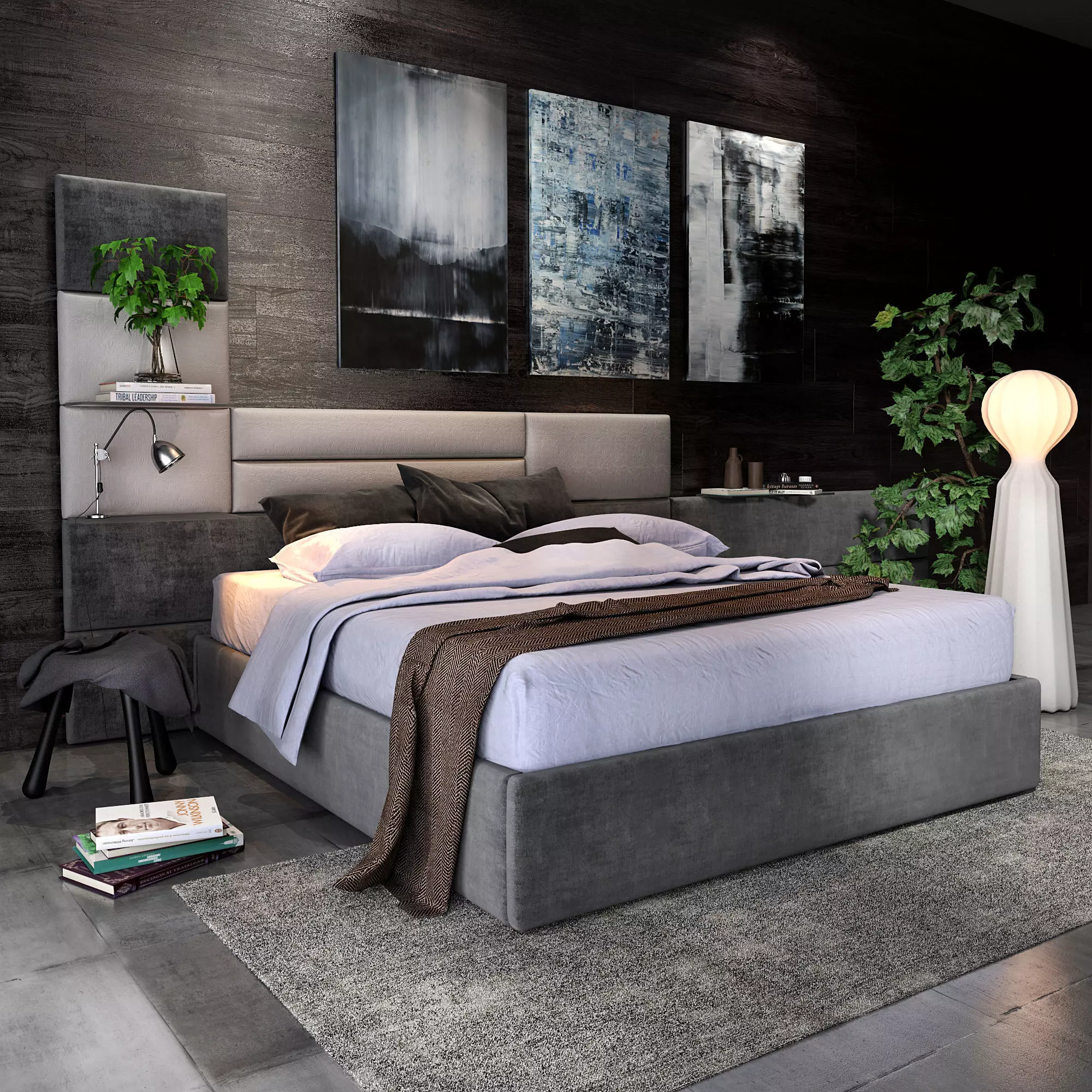 Felis Sommy bed 3D model_0