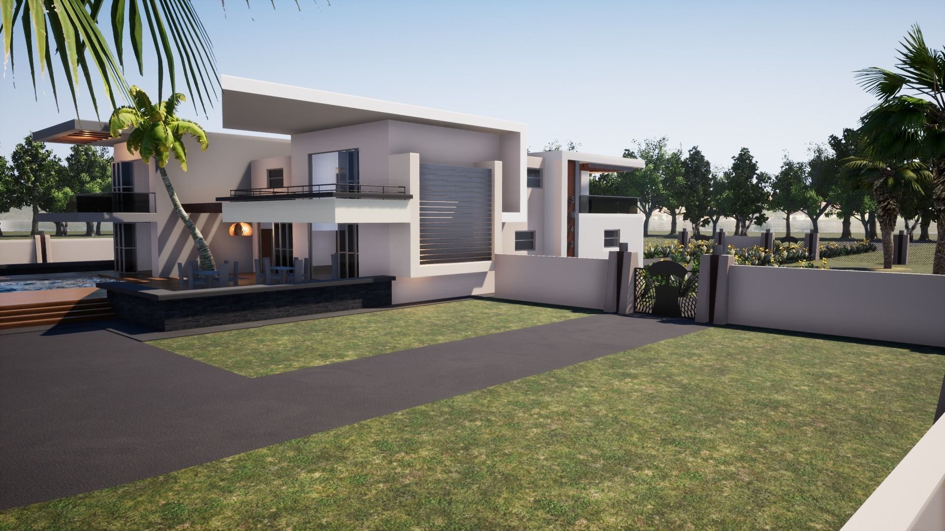 Four Bedroom House 3D model_6