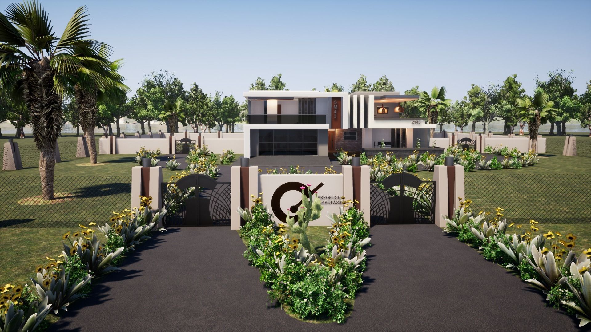 Four Bedroom House 3D model_1