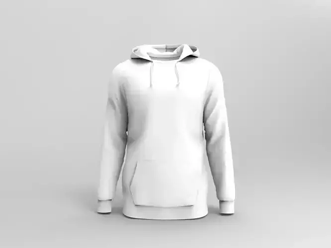 Mens Hoodie with front pocket and UV map
