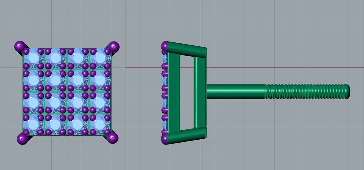 Hank Ear Studs 3D print model_8