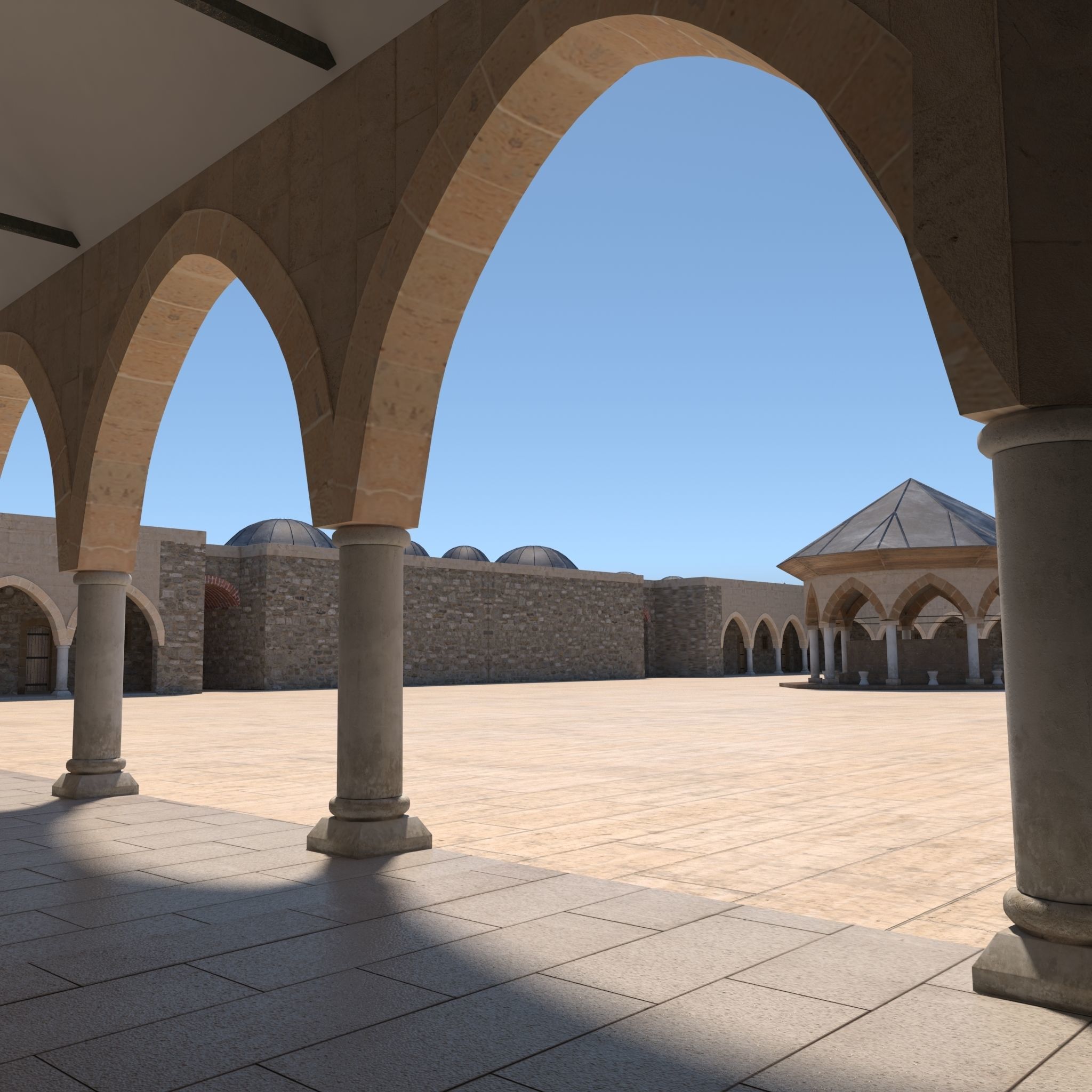 Medieval inn 3D model_4