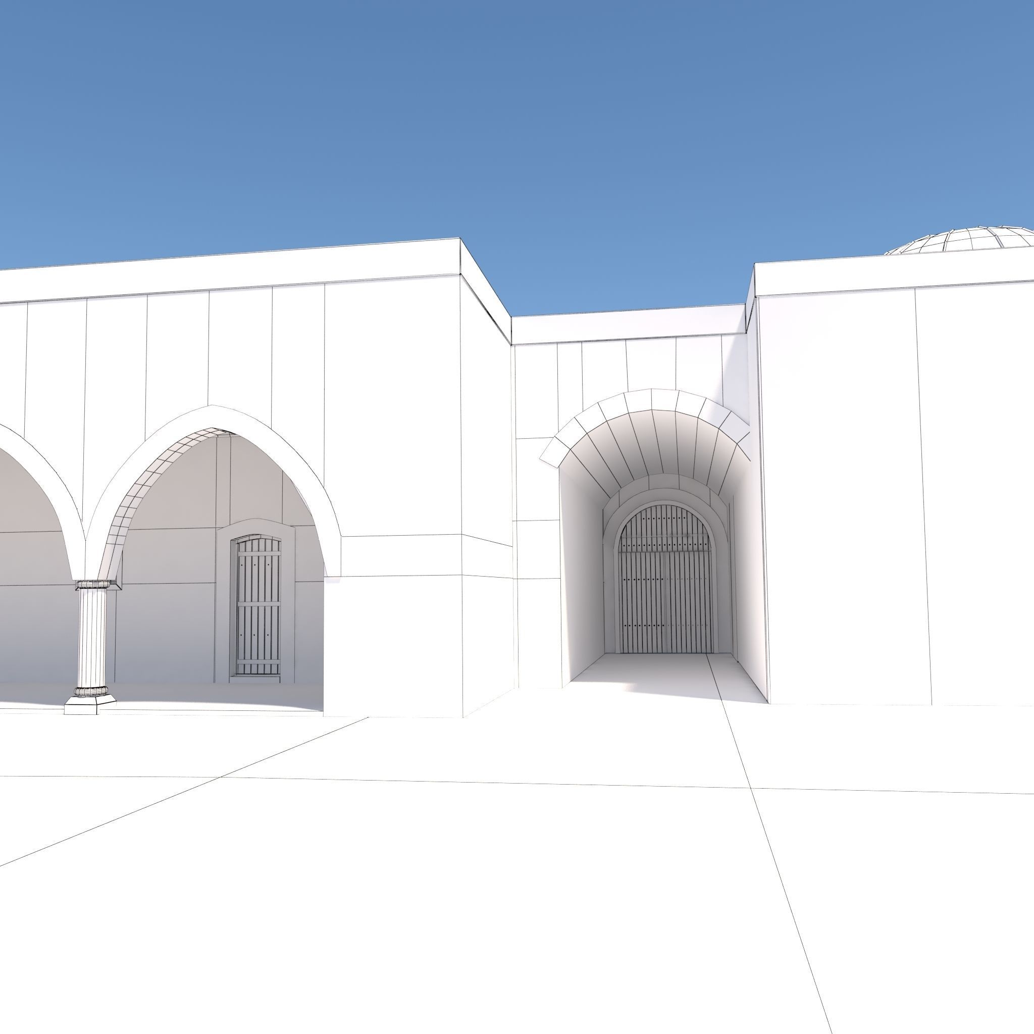 Medieval inn 3D model_11