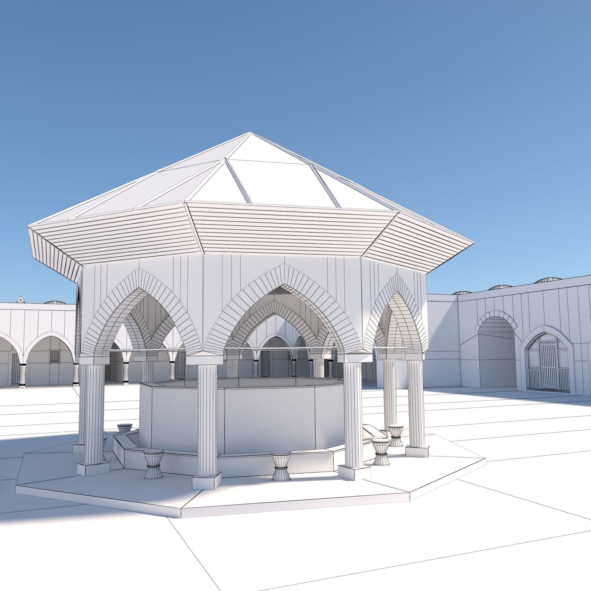 Medieval inn 3D model_3