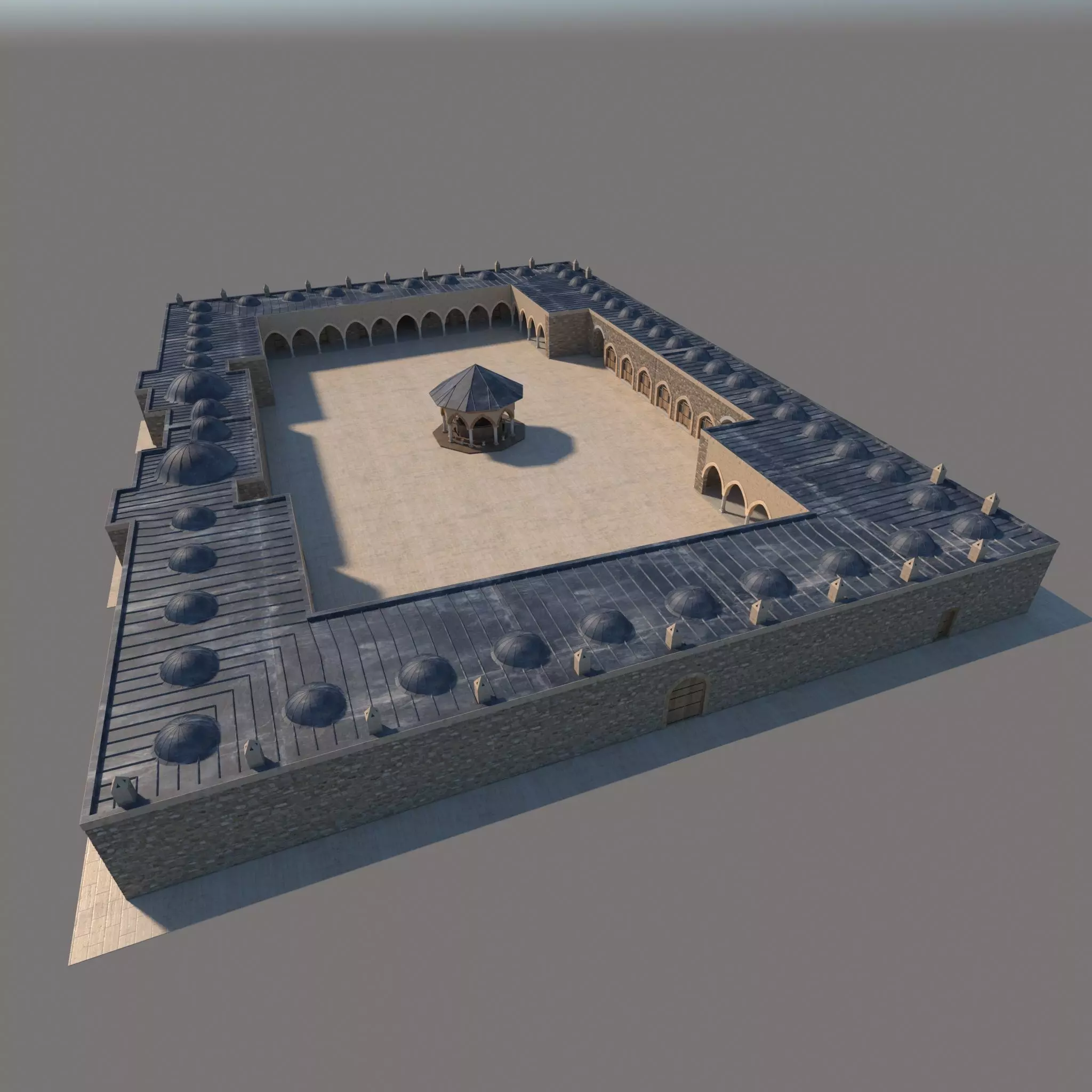 Medieval inn 3D model_0