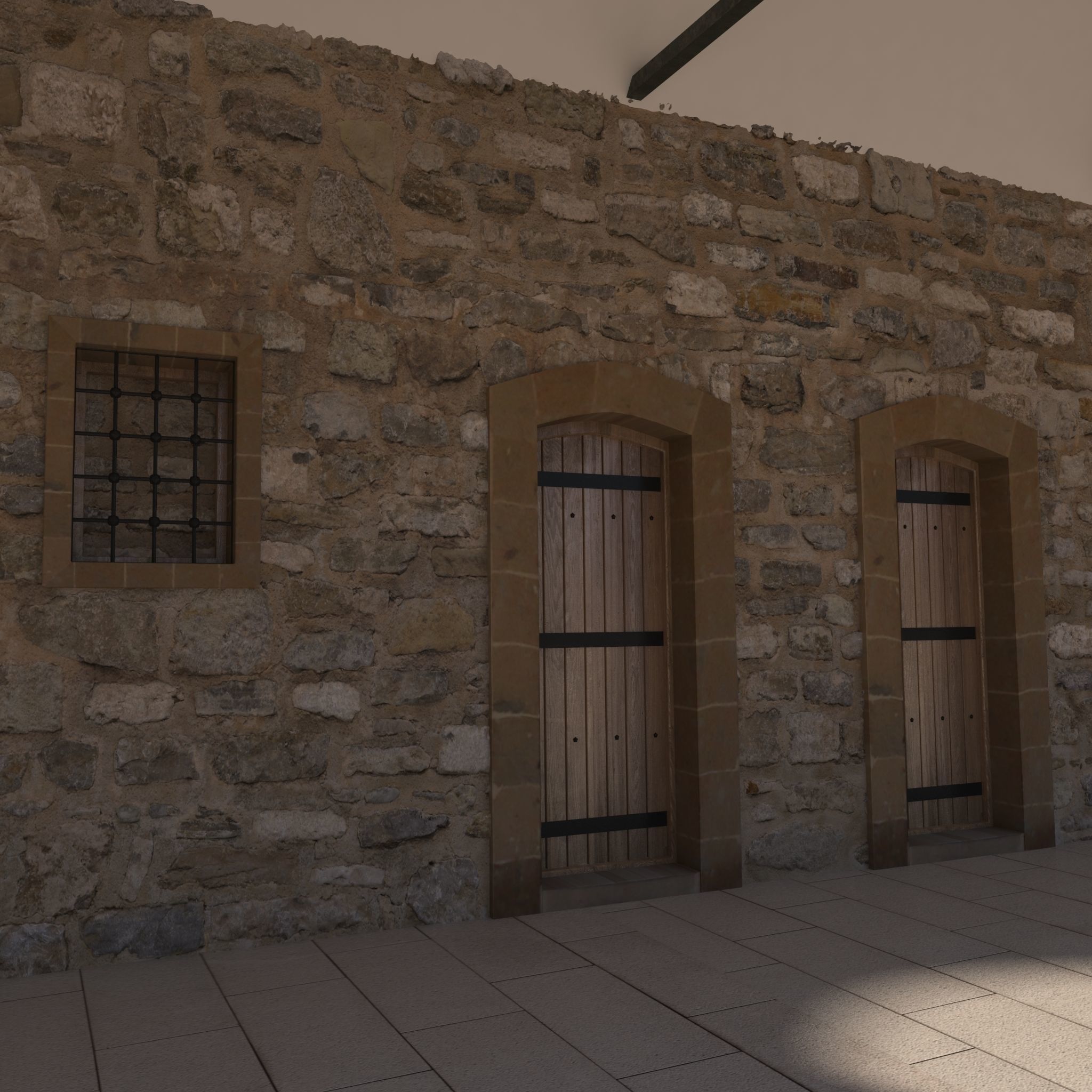 Medieval inn 3D model_8