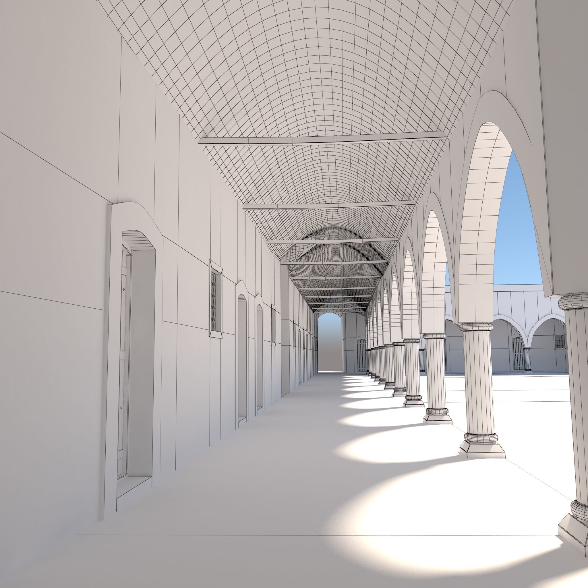 Medieval inn 3D model_7