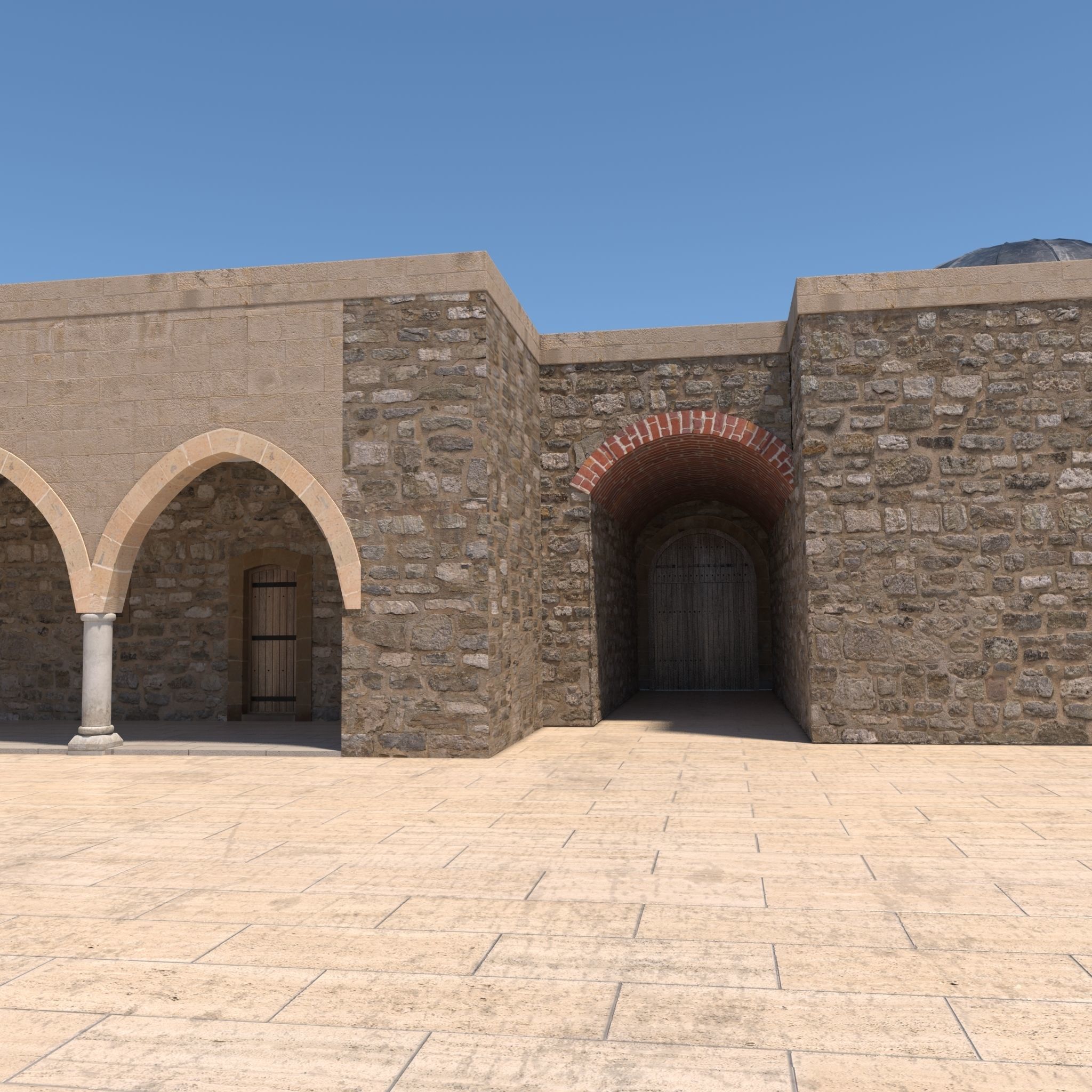 Medieval inn 3D model_10