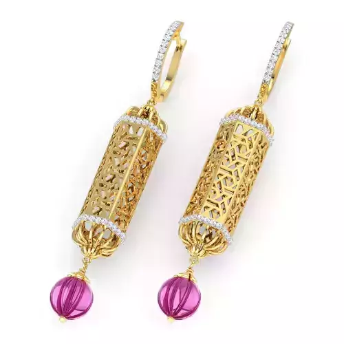 Hawara Jharokhara Drop Earrings
