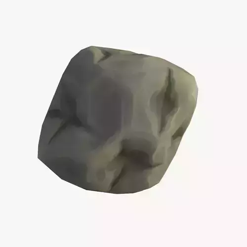 Cartoon Lowpoly Big Asteroid