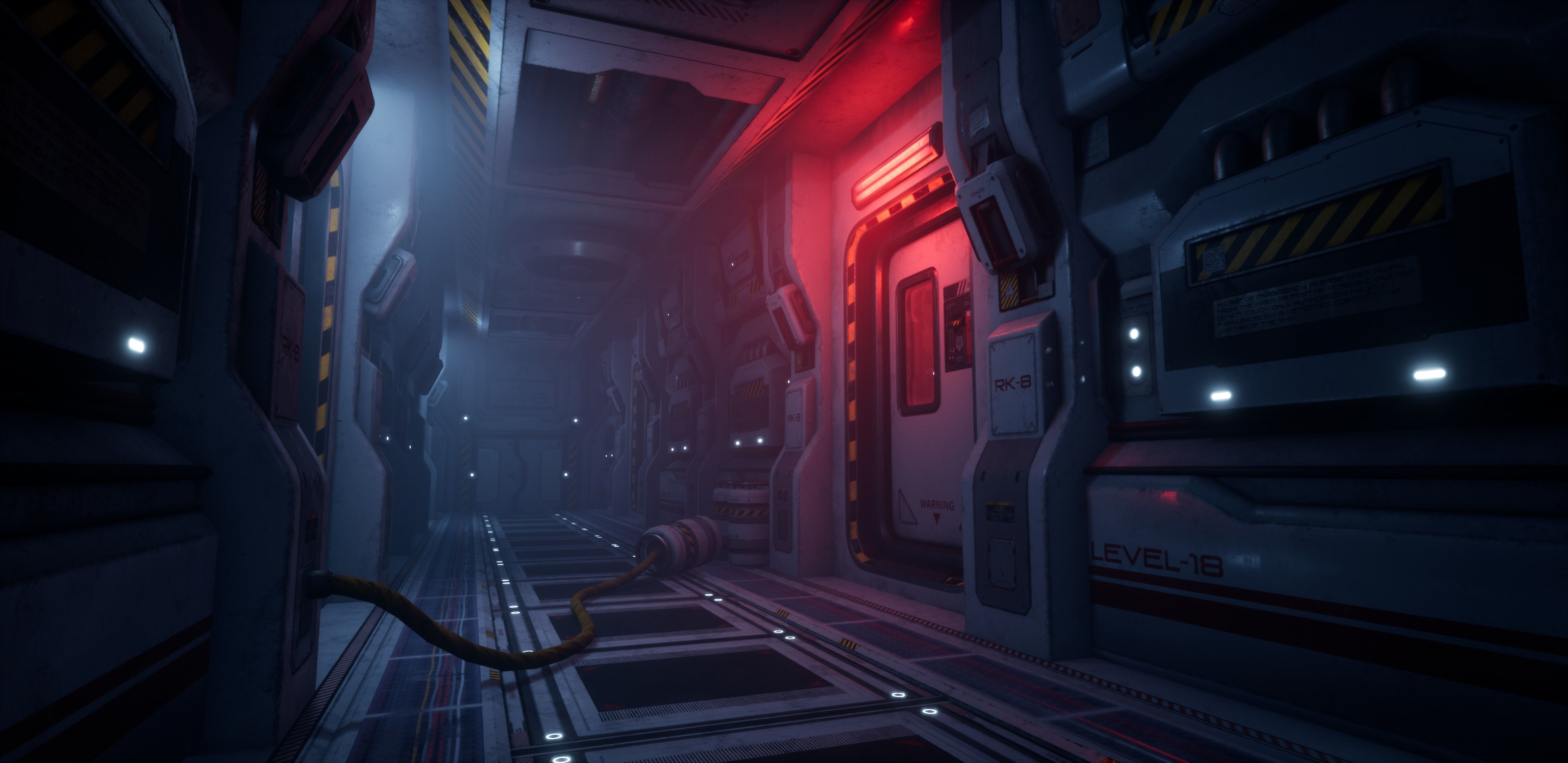 Sci-Fi Modular Corridor - 11 Assets Pack Low-poly 3D model_2