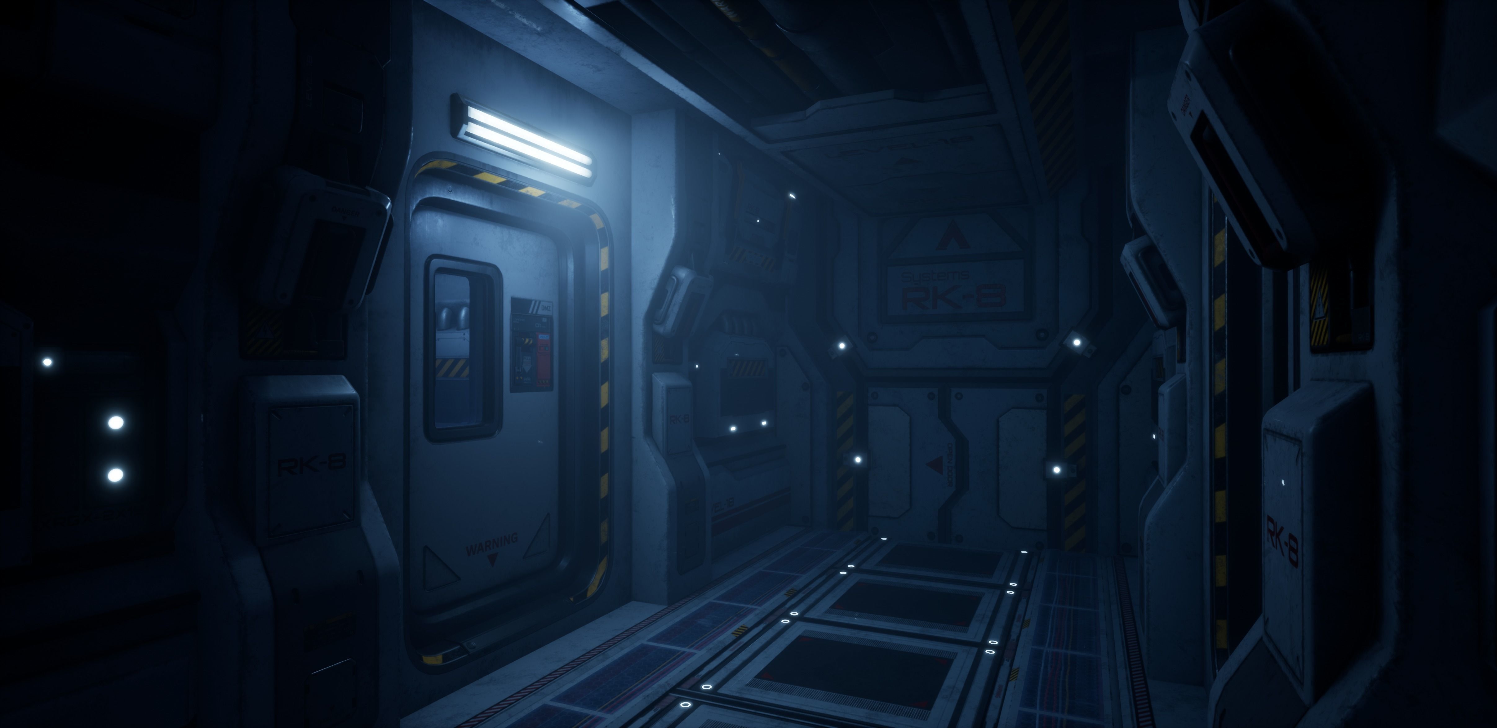 Sci-Fi Modular Corridor - 11 Assets Pack Low-poly 3D model_3