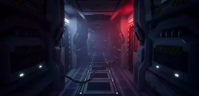 Sci-Fi Modular Corridor - 11 Assets Pack