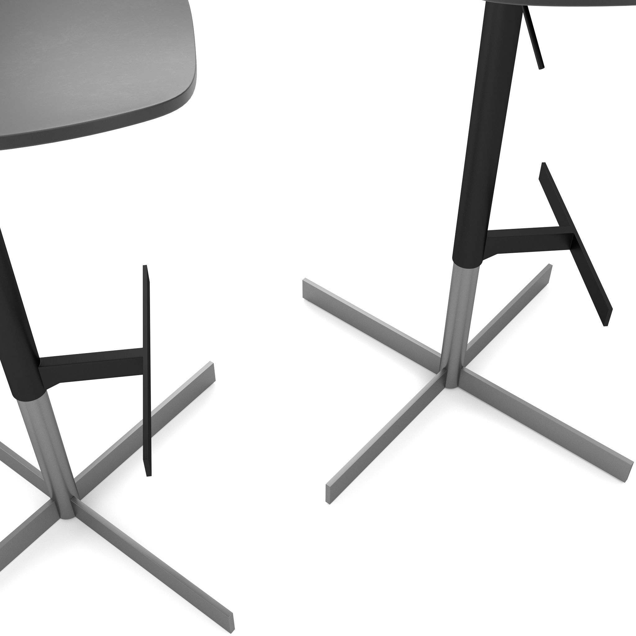 Modern bar stool by BoConcept 3D model_7