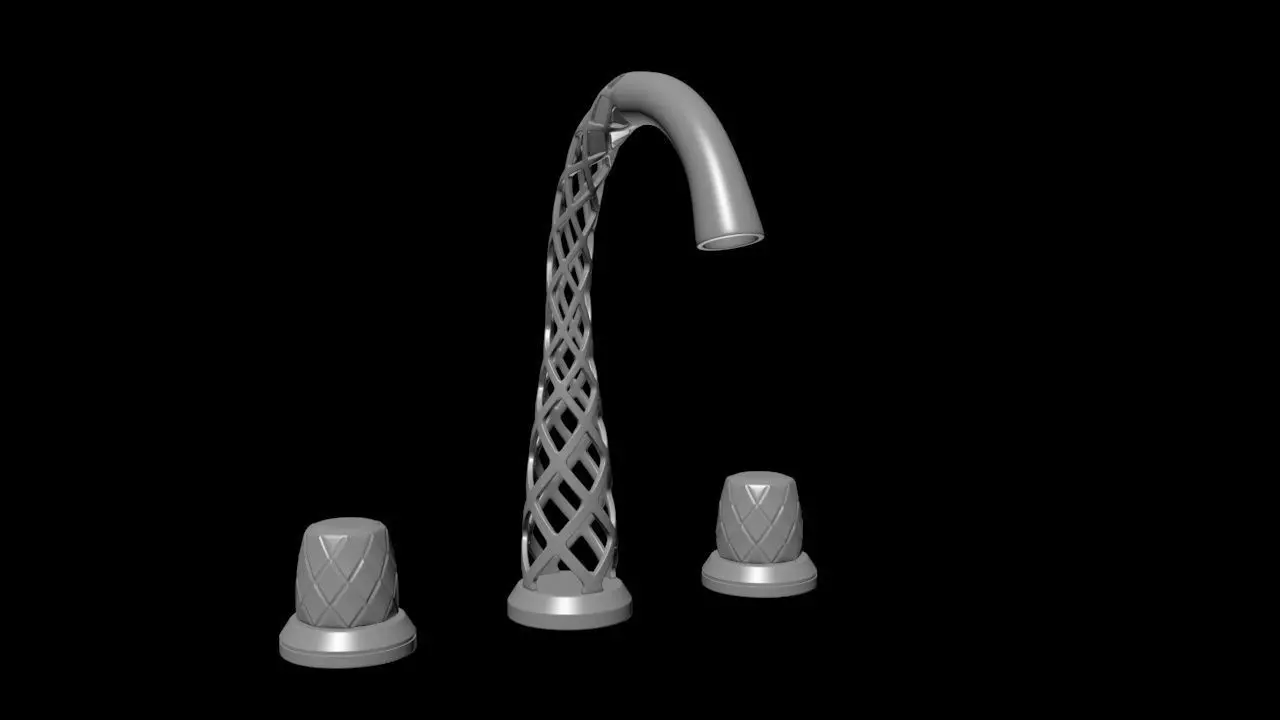 Faucet kitchen 3D print model