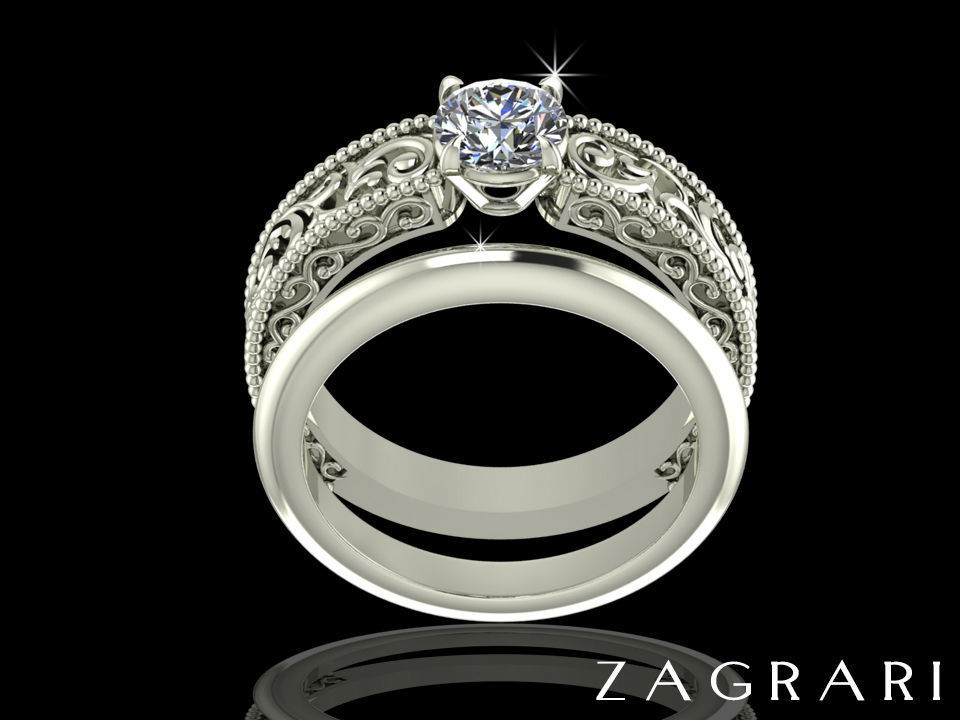 Wedding Ring Free 3D print model_1