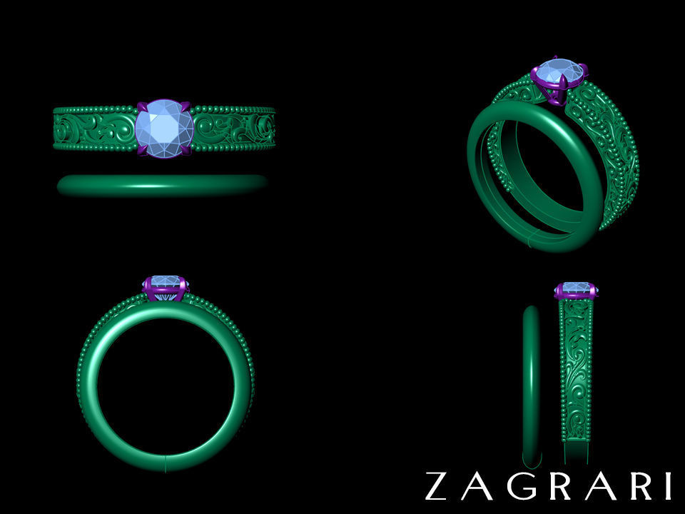 Wedding Ring Free 3D print model_2