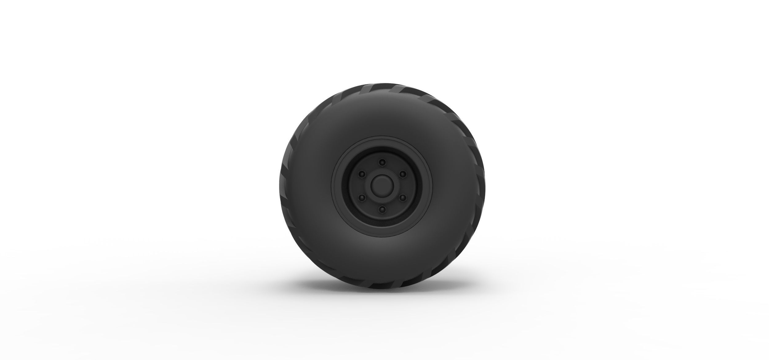 Offroad wheel 6 3D print model_4