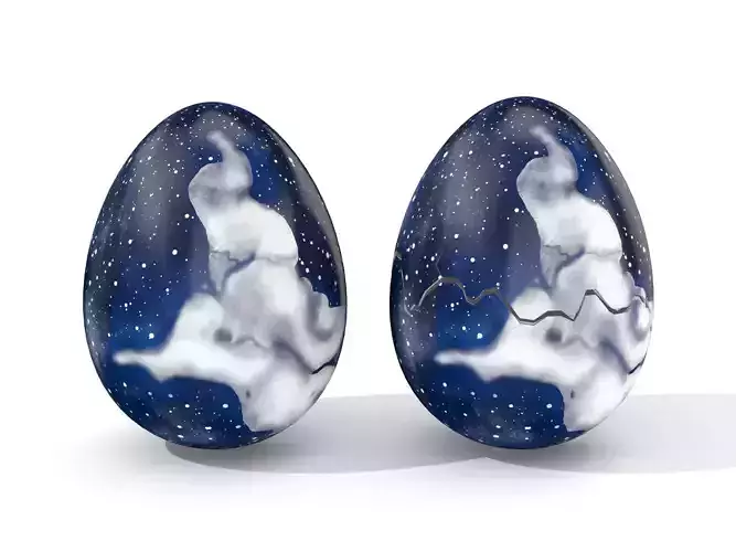 Easter Egg Cracked  N011