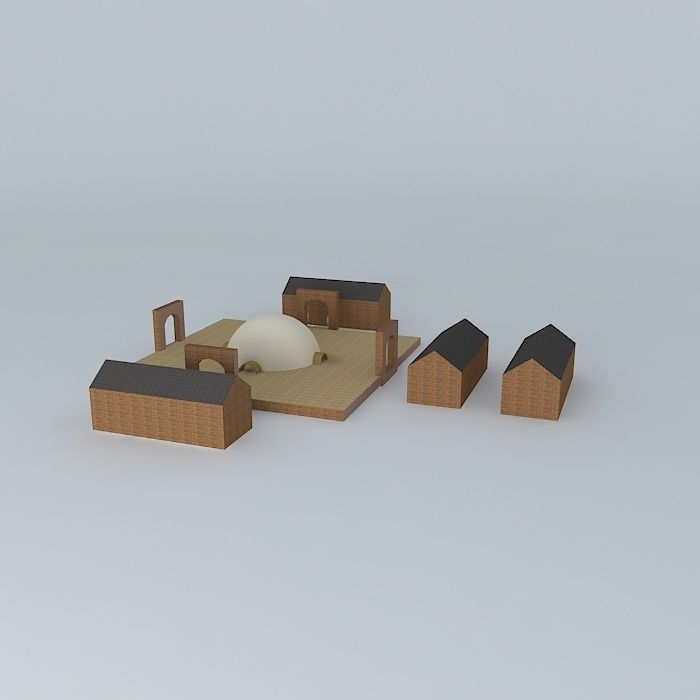 Training institute 3D model_1