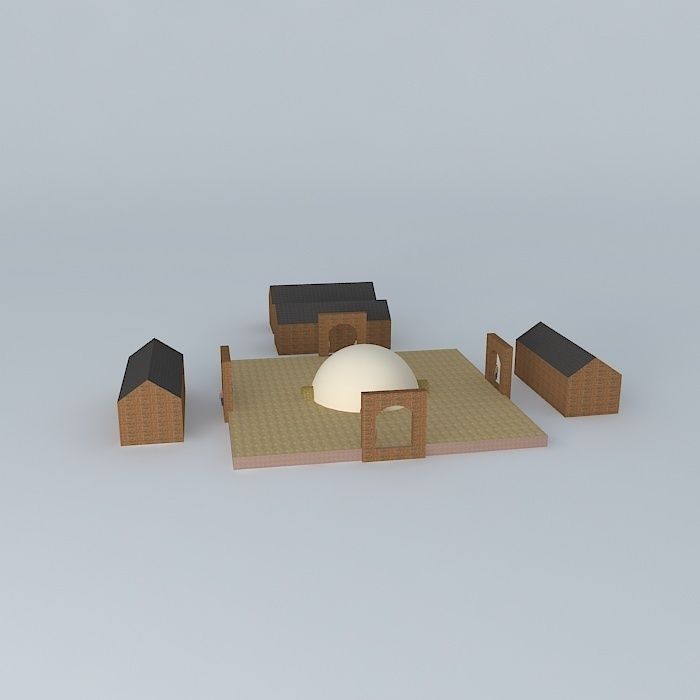 Training institute 3D model_2