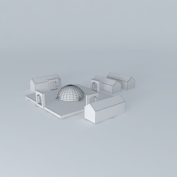 Training institute 3D model_4