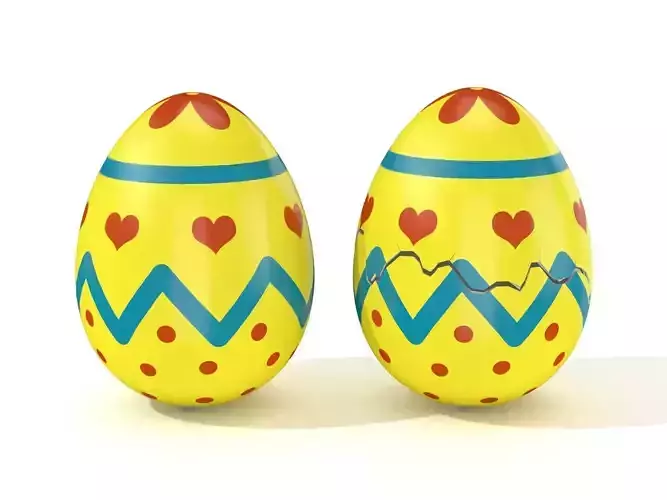 Easter Egg Cracked  N007