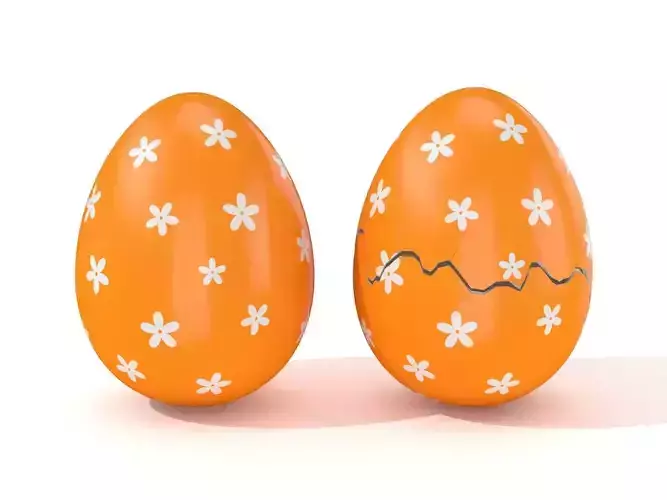 Easter Egg Cracked  N006