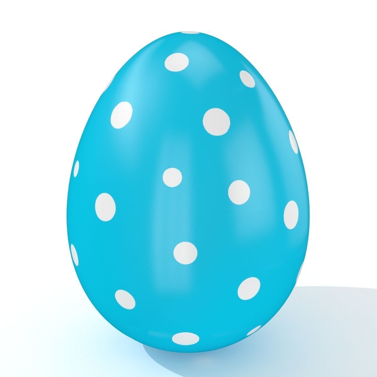 Easter Egg Cracked  N005 Low-poly 3D model_3