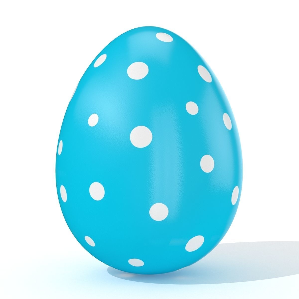 Easter Egg Cracked  N005 Low-poly 3D model_4