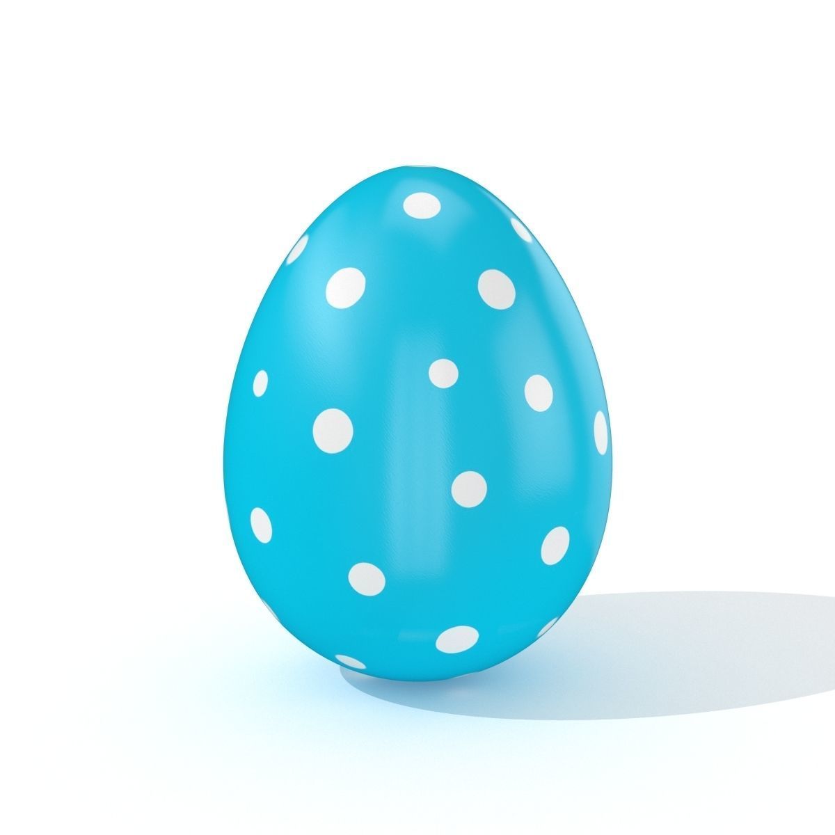 Easter Egg Cracked  N005 Low-poly 3D model_2